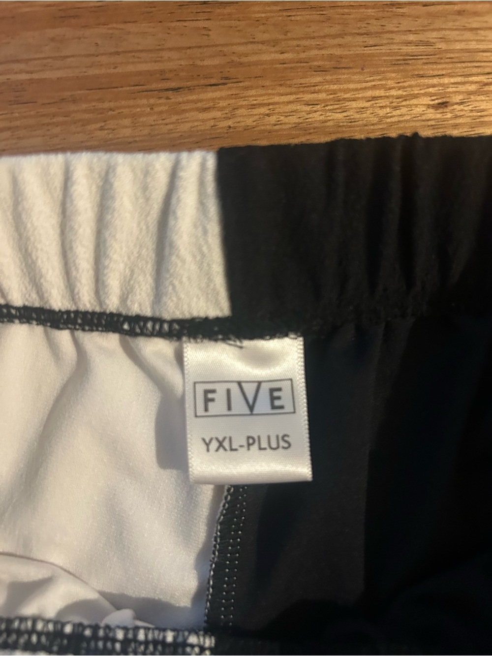Five Dancewear Girls Black and White Colorblock Drawstring Shorts - Picture 4 of 7